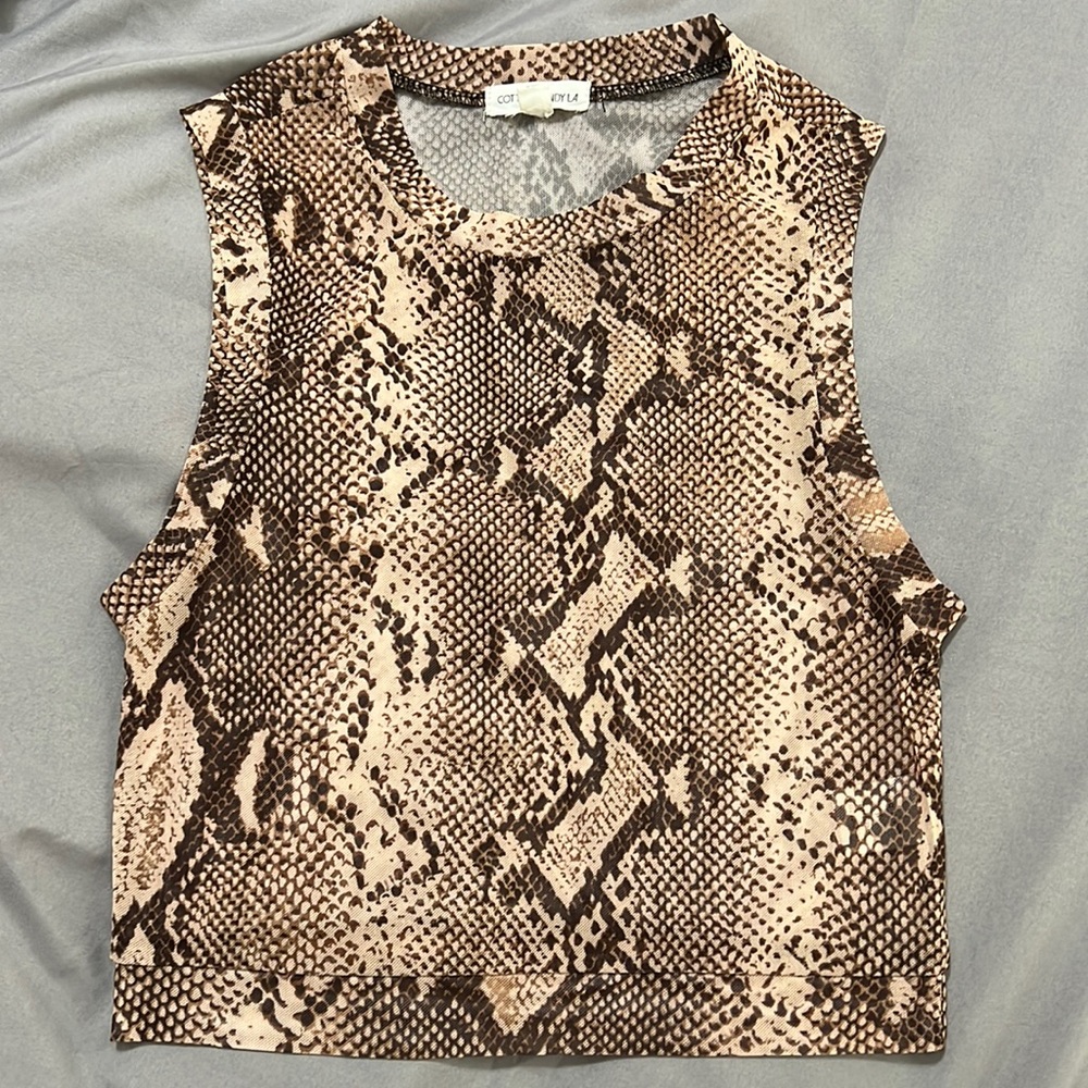 Snakeskin Mesh Tank